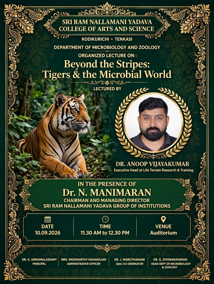 Lecture on Beyond the Stripes: Tigers & the Microbial World